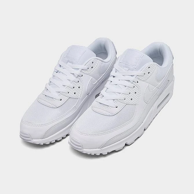 Men's Nike Air Max 90 Casual Shoes White/White/Wolf Grey - CN8490 100 4 Men's Nike Air Max 90 Casual Shoes White/White/Wolf Grey - CN8490 100 - Image 2