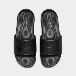 Men's Nike Victori One Slide Sandals Black/Black/Black - CN9675 003 -Stealth Fit Shop CN9675 003 P5