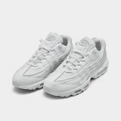 Men's Nike Air Max 95 Essential Casual Shoes White/White/Grey Fog - CT1268 100 -Stealth Fit Shop CT1268 100 P2
