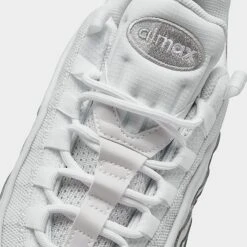 Men's Nike Air Max 95 Essential Casual Shoes White/White/Grey Fog - CT1268 100 -Stealth Fit Shop CT1268 100 P3