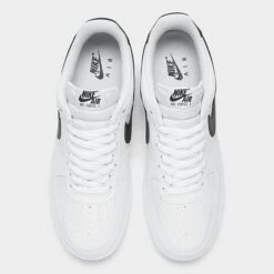 Men's Nike Air Force 1 '07 Casual Shoes White/Black - CT2302 100 -Stealth Fit Shop CT2302 100 P5