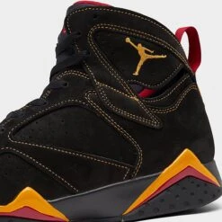 Nike Air Jordan Retro 7 Basketball Shoes Black/Citrus/Varsity Red - CU9307 081 -Stealth Fit Shop CU9307 081 P3