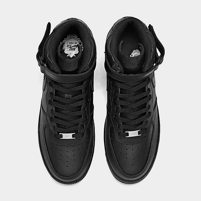 Men's Nike Air Force 1 Mid '07 Casual Shoes Black/Black - CW2289 001 7 Men's Nike Air Force 1 Mid '07 Casual Shoes Black/Black - CW2289 001 - Image 5