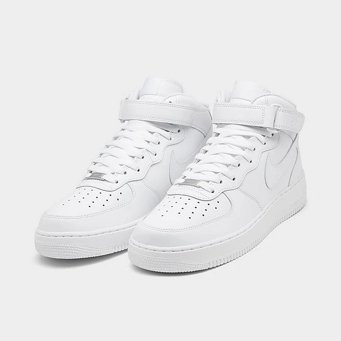 Men's Nike Air Force 1 Mid '07 Casual Shoes White/White - CW2289 111 4 Men's Nike Air Force 1 Mid '07 Casual Shoes White/White - CW2289 111 - Image 2