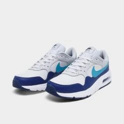 Men's Nike Air Max SC Casual Shoes Pure Platinum/White/Deep Royal Blue/Blue Lightning - CW4555 012 -Stealth Fit Shop CW4555 012 P2
