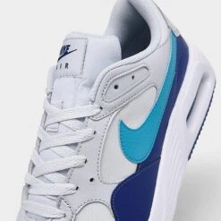 Men's Nike Air Max SC Casual Shoes Pure Platinum/White/Deep Royal Blue/Blue Lightning - CW4555 012 -Stealth Fit Shop CW4555 012 P3