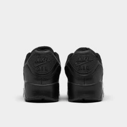 Men's Nike Air Max 90 Leather Casual Shoes Black/Black/Black - CZ5594 001 -Stealth Fit Shop CZ5594 001 P4