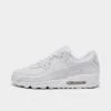 Men's Nike Air Max 90 Leather Casual Shoes White/White/White - CZ5594 100 -Stealth Fit Shop CZ5594 100 P1