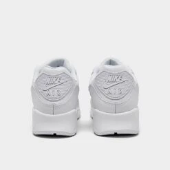 Men's Nike Air Max 90 Leather Casual Shoes White/White/White - CZ5594 100 -Stealth Fit Shop CZ5594 100 P4