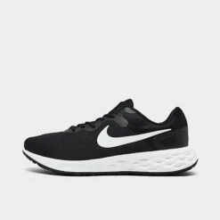 Men's Nike Revolution 6 Next Nature Running Shoes Black/White/Iron Grey - DC3728 003