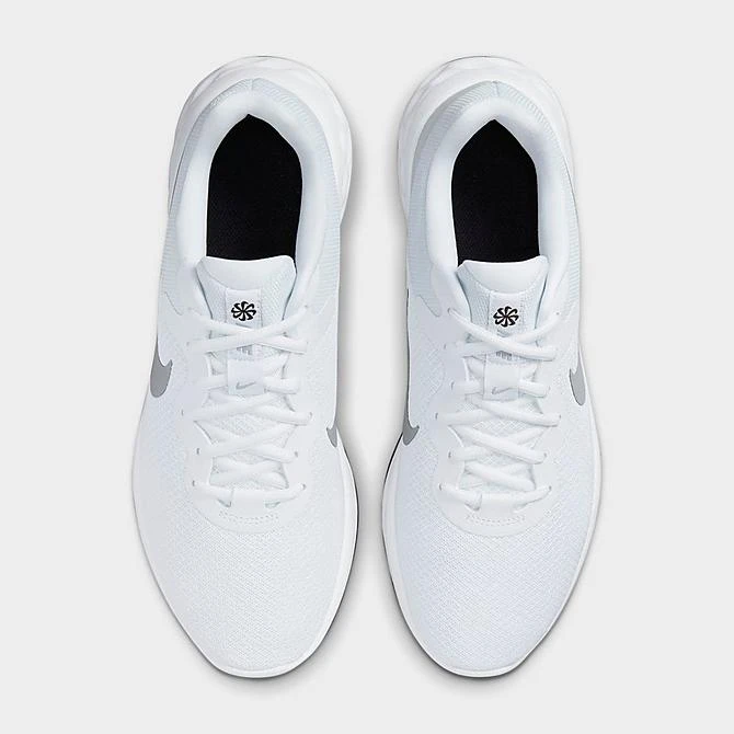Men's Nike Revolution 6 Next Nature Running Shoes White/Wolf Grey/Pure Platinum/Black - DC3728 100 6 Men's Nike Revolution 6 Next Nature Running Shoes White/Wolf Grey/Pure Platinum/Black - DC3728 100 - Image 4