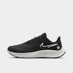 Men's Nike Air Zoom Pegasus 38 Shield Running Shoes Black/Dark Smoke Grey/Light Smoke Grey/Platinum Tint - DC4073 001
