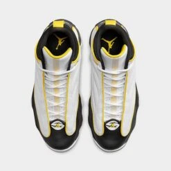 Nike Men's Air Jordan Pro Strong Basketball Shoes White/Tour Yellow/Black - DC8418 107 -Stealth Fit Shop DC8418 107 P5