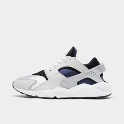 Men's Nike Air Huarache Casual Shoes Grey Fog/Wolf Grey/Black/Obsidian - DD1068 005