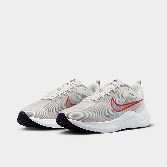 Men's Nike Downshifter 12 Training Shoes Platinum Tint/Black/White/Light Crimson - DD9293 009 3 Men's Nike Downshifter 12 Training Shoes Platinum Tint/Black/White/Light Crimson - DD9293 009 - Image 2