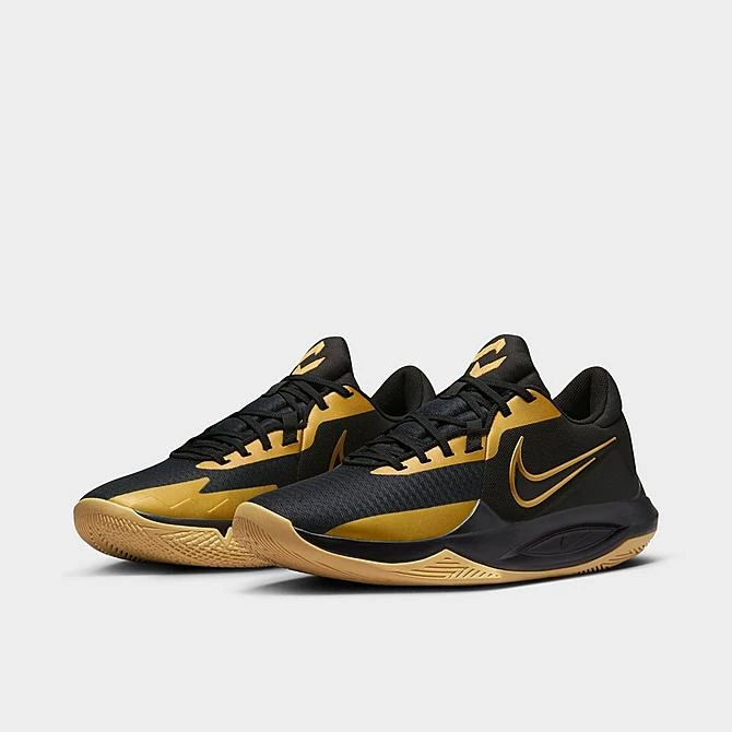 Men's Nike Precision 6 Basketball Shoes Black/Metallic Gold - DD9535 005 4 Men's Nike Precision 6 Basketball Shoes Black/Metallic Gold - DD9535 005 - Image 2