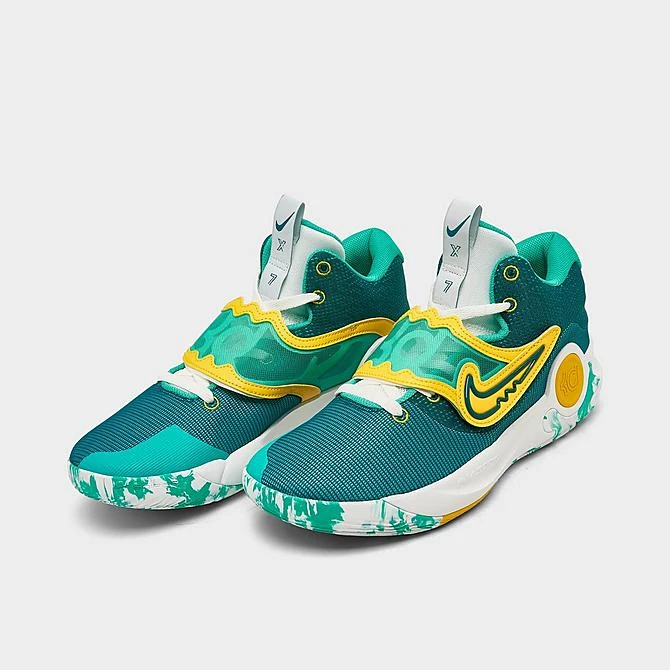 Nike KD Trey 5 X Basketball Shoes Clear Jade/Geode Teal/Sail/Vivid Sulfur - DD9538 300 4 Nike KD Trey 5 X Basketball Shoes Clear Jade/Geode Teal/Sail/Vivid Sulfur - DD9538 300 - Image 2