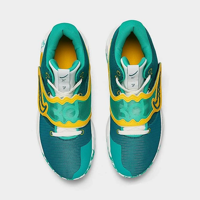 Nike KD Trey 5 X Basketball Shoes Clear Jade/Geode Teal/Sail/Vivid Sulfur - DD9538 300 7 Nike KD Trey 5 X Basketball Shoes Clear Jade/Geode Teal/Sail/Vivid Sulfur - DD9538 300 - Image 5