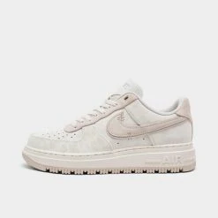 Men's Nike Air Force 1 Luxe Casual Shoes Summit White/Summit White/Light Bone - DD9605 100