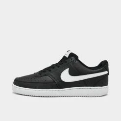 Men's Nike Court Vision Low Next Nature Casual Shoes Black/Black/White - DH2987 001