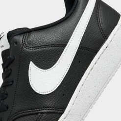 Men's Nike Court Vision Low Next Nature Casual Shoes Black/Black/White - DH2987 001 -Stealth Fit Shop DH2987 001 P3