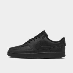 Men's Nike Court Vision Low Next Nature Casual Shoes Black/Black/Black - DH2987 002