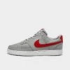 Men's Nike Court Vision Low Next Nature Casual Shoes Wolf Grey/White/University Red - DH2987 004 -Stealth Fit Shop DH2987 004 P1