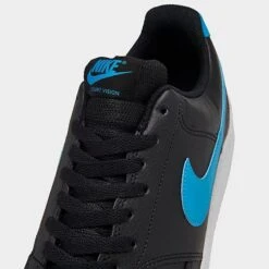 Men's Nike Court Vision Low Next Nature Casual Shoes Black/White/Laser Blue - DH2987 005 -Stealth Fit Shop DH2987 005 P3