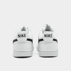 Men's Nike Court Vision Low Next Nature Casual Shoes White/Black/White - DH2987 101 -Stealth Fit Shop DH2987 101 P4