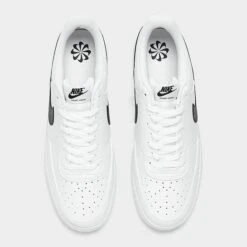 Men's Nike Court Vision Low Next Nature Casual Shoes White/Black/White - DH2987 101 -Stealth Fit Shop DH2987 101 P5