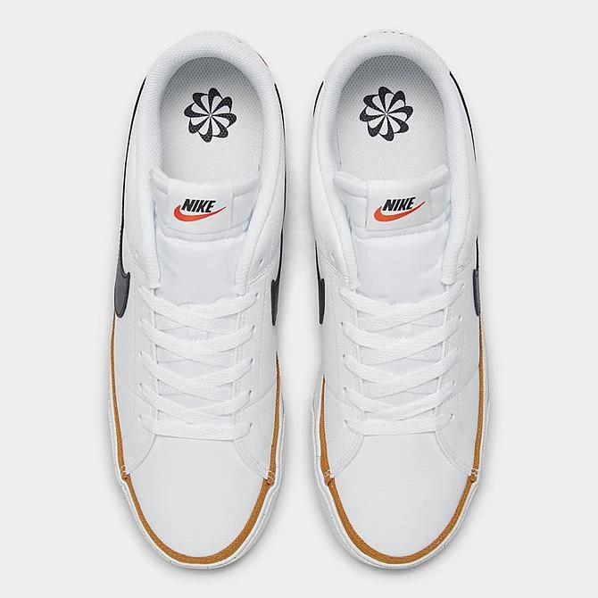 Men's Nike Court Legacy Next Nature Casual Shoes White/Desert Ochre/Black - DH3162 100 7 Men's Nike Court Legacy Next Nature Casual Shoes White/Desert Ochre/Black - DH3162 100 - Image 5