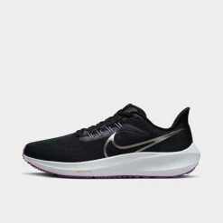 Men's Nike Pegasus 39 Running Shoes Anthracite/Black/Lilac/Metallic Pewter - DH4071 008