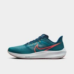 Men's Nike Pegasus 39 Running Shoes Bright Spruce/Valerian Blue/Cerulean/Light Crimson - DH4071 302
