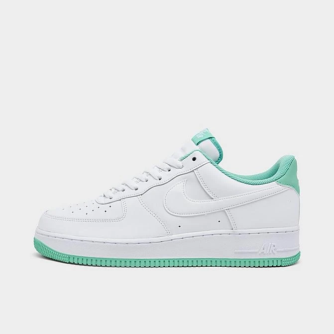 Men's Nike Air Force 1 Low Casual Shoes White/White/Light Menta - DH7561 107 3 Men's Nike Air Force 1 Low Casual Shoes White/White/Light Menta - DH7561 107
