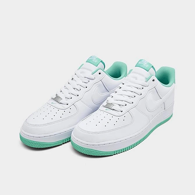 Men's Nike Air Force 1 Low Casual Shoes White/White/Light Menta - DH7561 107 4 Men's Nike Air Force 1 Low Casual Shoes White/White/Light Menta - DH7561 107 - Image 2