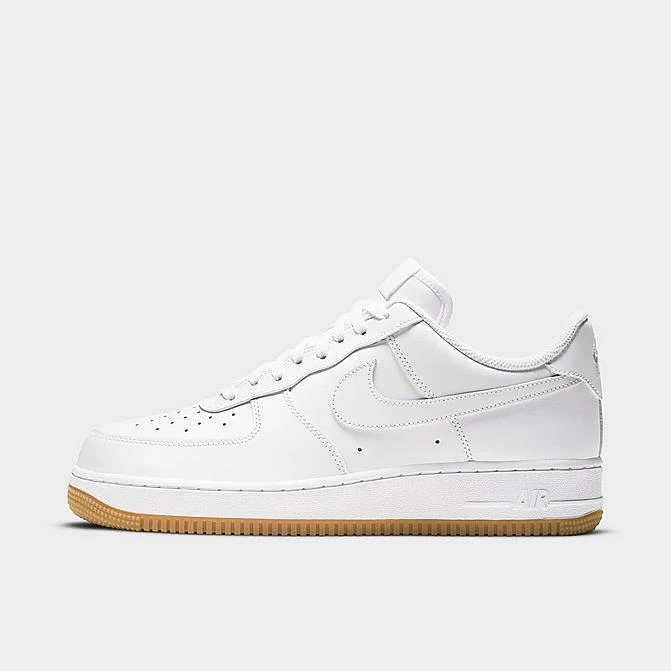 Men's Nike Air Force 1 '07 Gum Casual Shoes White/White/Gum Light Brown - DJ2739 100 3 Men's Nike Air Force 1 '07 Gum Casual Shoes White/White/Gum Light Brown - DJ2739 100