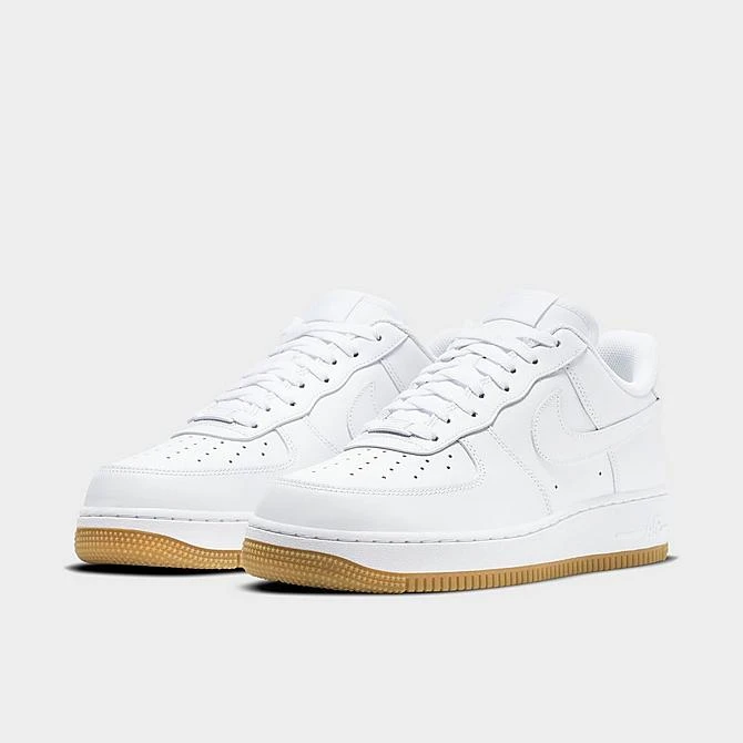Men's Nike Air Force 1 '07 Gum Casual Shoes White/White/Gum Light Brown - DJ2739 100 4 Men's Nike Air Force 1 '07 Gum Casual Shoes White/White/Gum Light Brown - DJ2739 100 - Image 2