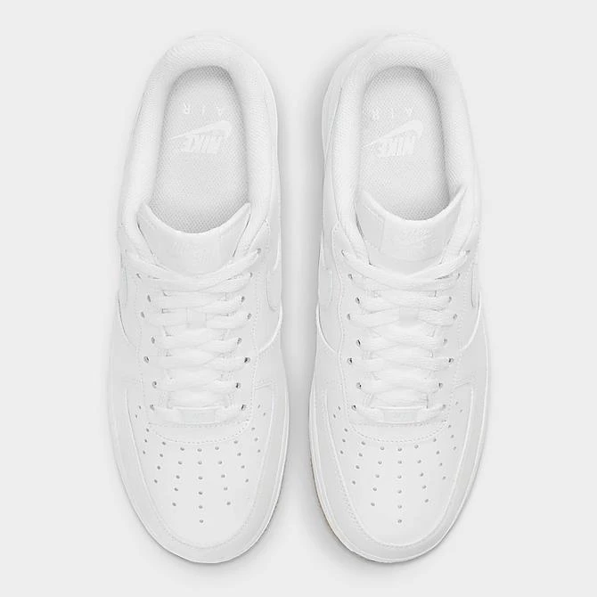 Men's Nike Air Force 1 '07 Gum Casual Shoes White/White/Gum Light Brown - DJ2739 100 7 Men's Nike Air Force 1 '07 Gum Casual Shoes White/White/Gum Light Brown - DJ2739 100 - Image 5
