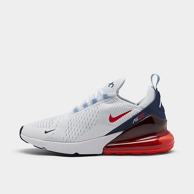 Men's Nike Air Max 270 Casual Shoes White/Midnight Navy/Psychic Blue/Chile Red - DJ5172 100 3 Men's Nike Air Max 270 Casual Shoes White/Midnight Navy/Psychic Blue/Chile Red - DJ5172 100