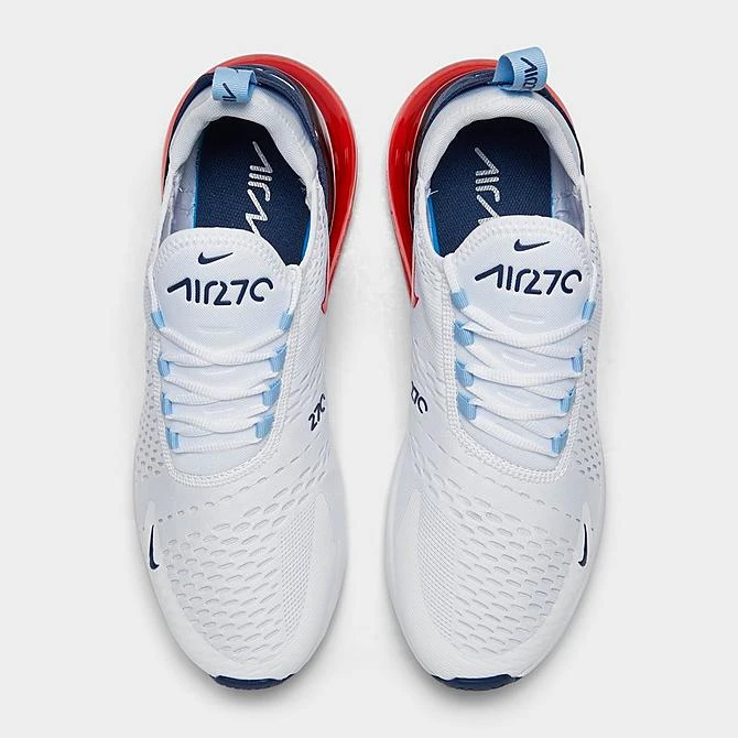 Men's Nike Air Max 270 Casual Shoes White/Midnight Navy/Psychic Blue/Chile Red - DJ5172 100 7 Men's Nike Air Max 270 Casual Shoes White/Midnight Navy/Psychic Blue/Chile Red - DJ5172 100 - Image 5