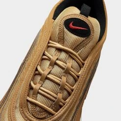 Men's Nike Air Max 97 Casual Shoes Metallic Gold/Varsity Red/Black/White - DM0028 700 -Stealth Fit Shop DM0028 700 P3