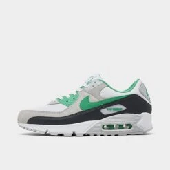 Men's Nike Air Max 90 Casual Shoes White/Anthracite/Pure Platinum/Spring Green - DM0029 104