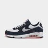 Men's Nike Air Max 90 Casual Shoes Obsidian/Pure Platinum/White/Track Red - DM0029 400