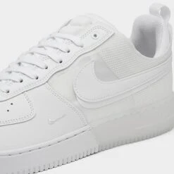 Men's Nike Air Force 1 React Casual Shoes White/White/White - DM0573 100 -Stealth Fit Shop DM0573 100 P3