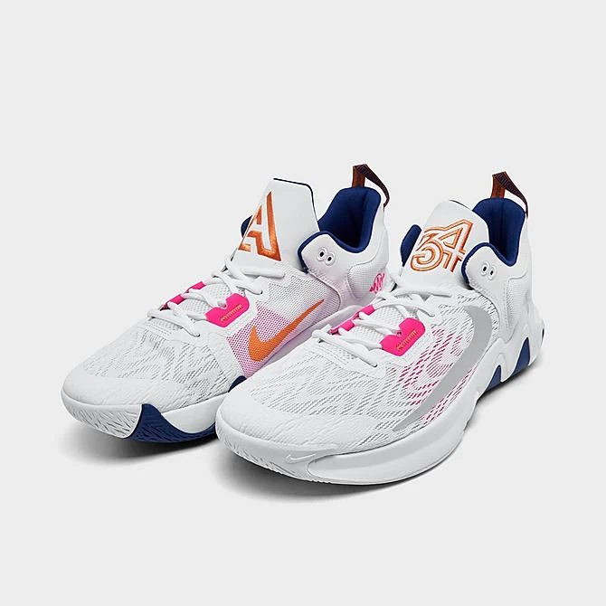 Nike Giannis Immortality 2 Basketball Shoes White/Metallic Silver/Deep Royal Blue/Pink - DM0825 102 4 Nike Giannis Immortality 2 Basketball Shoes White/Metallic Silver/Deep Royal Blue/Pink - DM0825 102 - Image 2
