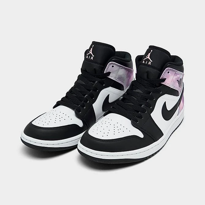 Nike Air Jordan 1 Mid SE Casual Shoes Black/White/Amethyst Wave/Bleached Coral - DM1200 001 4 Nike Air Jordan 1 Mid SE Casual Shoes Black/White/Amethyst Wave/Bleached Coral - DM1200 001 - Image 2