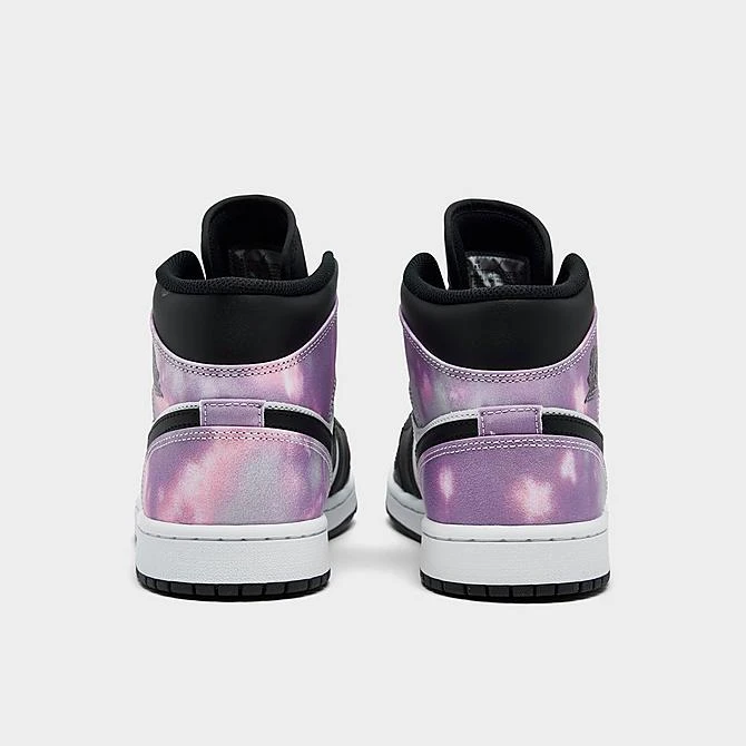 Nike Air Jordan 1 Mid SE Casual Shoes Black/White/Amethyst Wave/Bleached Coral - DM1200 001 6 Nike Air Jordan 1 Mid SE Casual Shoes Black/White/Amethyst Wave/Bleached Coral - DM1200 001 - Image 4
