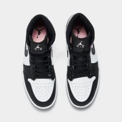 Nike Air Jordan 1 Mid SE Casual Shoes Black/White/Amethyst Wave/Bleached Coral - DM1200 001 12 Nike Air Jordan 1 Mid SE Casual Shoes Black/White/Amethyst Wave/Bleached Coral - DM1200 001 -Stealth Fit Shop DM1200 001 P5