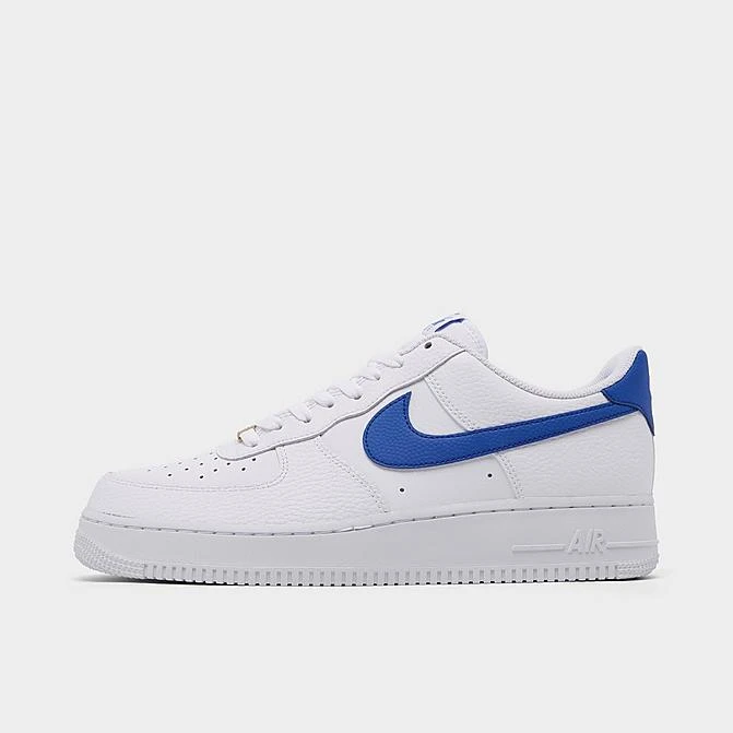 Men's Nike Air Force 1 Low Casual Shoes White/White/Game Royal - DM2845 100 3 Men's Nike Air Force 1 Low Casual Shoes White/White/Game Royal - DM2845 100