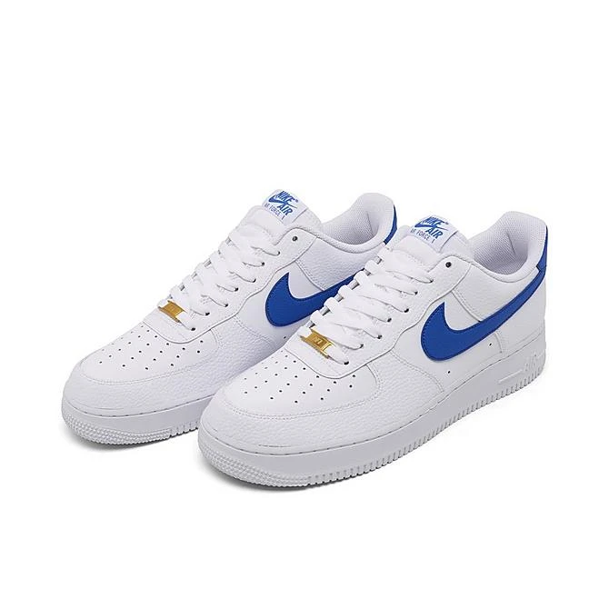 Men's Nike Air Force 1 Low Casual Shoes White/White/Game Royal - DM2845 100 4 Men's Nike Air Force 1 Low Casual Shoes White/White/Game Royal - DM2845 100 - Image 2